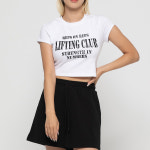 [랩스온랩스] 짐웨어 리프팅 클럽 크롭티 (2컬러) : 랩스온랩스