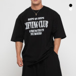 [랩스온랩스] 짐웨어 리프팅 클럽 오버핏 반팔티 (2컬러) : 랩스온랩스