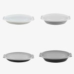 타원용기 일회용 포장 배달 식기 찜닭 해물찜 갈비 김치 볶음 흰색 검정 소량 50개 : 봉봉타운