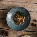 타원형 생선접시 세라믹 초밥접시 플레이팅 : 대륙통