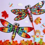 가을썬캐쳐 잠자리만들기 키트 5인세트 잠자리썬캐쳐 어린이집 가을활동 유치원 : 달콩 마트