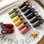 지주몰 가죽 털슬리퍼 커플실내화 겨울거실화 털신 : 지주몰