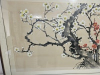 골동품 앤틱 인테리어 매화 꽃 동양화 그림 액자 : 케이굿즈 K GOODS