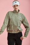 [CHU~/by어반에이트]  C22F-JP003W 시크 볼륨 아우터 - 3색: OLIVE GREEN/ PINK/ BLAC : 어반에이트