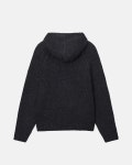 스투시 청키 니트 집업 후디 블랙 24FW : 핍스뉴욕