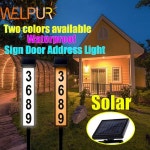 태양집열판열 문짝 주소 조명, 집 LED 바닥 설치 번호등, 방수 사인 거리 표지판 표시등 : 디에이치글로벌무역