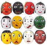 한국 전통 탈 우리나라 기념품 안동 인사동 하회 얼굴 민속 가면 탈 : 커밋앤롤백