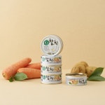 학사농장 원래참치 올리브유 저염 참치캔 유기농 채소물100g x 6캔 : 학사농장유기데이