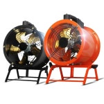 공업용 환풍기 휀 산업용송풍기 업소용 강풍기 14인치 오렌지 무단속도 팬 : 재민이네4