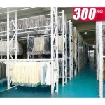 세탁소 행거 선반 철제 랙 의상실 매장용 재고보관 평행봉 흰색 원형 200x60x2002 레이어 : 베델이커머스