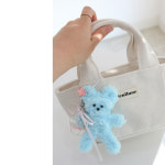 럭키비키 베어 키링 lucky vicky bear keyring_baby blue : 재즈스티치