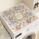 PICKAUES 플라워 방수 드럼 세탁기커버 건조기 덮개 커버 옐로우라인 신형 60x60 : 피카우스