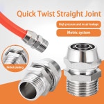 10 트위스트 M8 피팅 빠른 스레드 기관 호스 4 M10 커넥터 퀵 M5 스크류 50PCS 메트릭 튜브용 PCS 공압 M12 PC M6 : 효율라이프