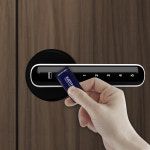 에버넷 무타공 목문용도어락 나무문 디지털도어락 사무실 방문 손잡이레바 에트로 : 철물쟁이2