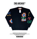 2nd archive 세컨아카이브 스튜디오 플라워 자가드 니트 : thenew