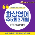 화상영어 전화영어 어린이 성인 초등 필리핀 원어민 비지니스 하루영어 주5회 3개월 : 하루영어