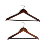 프리미엄 원목 옷걸이 우드 나무 호텔 가정용 옷걸이 소 38cm : 인마켓