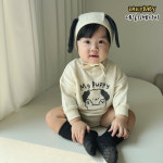 아기슈트 베이비 유아 모던 토끼 슈트 보넷 세트 롬퍼 6개월 백일 돌 촬영 외출복 북유럽아기옷 : 데일리베이비