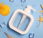 투명 리필 디스펜서 300ml 화장품 세제용기 5개입 : DRAGONFLY