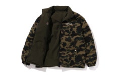 BAPE 베이프 퍼스트 카모 리버시블 다운 자켓 1K80144009 : BASS SHOP