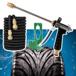 핑크아울 파워세차건 고압분사기 매직호스 7.5m 풀세트 : 핑크아울