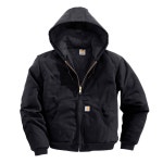 남자 후드 집업 자켓 칼하트 루즈핏 덕 인슐레이티드 액티브 자켓 블랙 673 : 숀앤마이클
