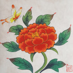 민화그룹바리메 모란도 민화 그림 그리기 19종 도안 판넬 모음 : 민화그룹 바리메