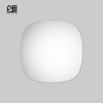 사틴 무광 씬프레임 거울 얇은테 정사각 라운드 스테인리스거울 벽걸이 테거울 600 : 오튼바스