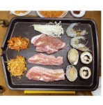 기름안튀는고기불판 주물 무쇠 솥뚜껑 냉삼 생선 소고기 삼겹 구이용 가정용 : 빽가마켓