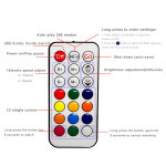 21 키 미니 LED 픽셀 컨트롤러 USB RF 원격 풀 컬러 366 모드 WS2812 : 복세편살상점