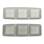 GREEN 그린 메라민 G-9759 코드 3절 찬기 3칸 나눔 접시 그릇 G9759 : 온라인키친