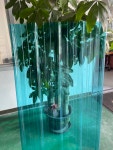 지붕판넬 폴리카보네이트 PC 골판렉산 블루 파란색 넥산 축사 간이 창고 울타리 주차장 차양 : 아울팩토리