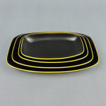 GREEN 그린 메라민 G-9671 코드 사각 타원 1호 업소용 그릇 G9671 : 온라인키친