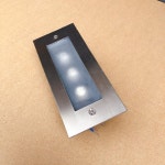 6pcs ip67 ac0v 220 v 2 v 3x3 w led 지 하 빛 led 매장 된 계단 단계 스포트 라이트 정원 마당 층 갑판 풍경 조명 : BURIBURI