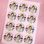 운동회 스티커 체육대회 상품 경품 어린이집 유치원 초등학교 선물 포장 원형 : 오감토퍼