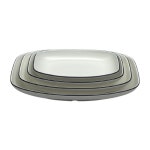 GREEN 그린 메라민 G-9671 코드 사각 타원 1호 업소용 그릇 G9671 : 온라인키친