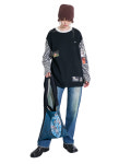 퍼버즈 x 로지 마크스 롱 티셔츠 Perverze x Rosie Marks - Long Tee / 2colors : FOND