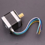 Nema 17 스테퍼 모터 마인베아 42 2 상 4 와이어 0 28Nm 37 5mm Nema17 스테핑 1 8 3D 프린터 용 구리 기어 포함 : 벨몬트스토어