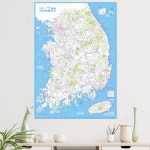 전국여행지도 전국관광안내 대형 포스터 나우맵 : 스토어ON