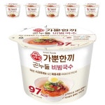 오뚜기 가뿐한끼 곤누들 비빔국수 192g 6개 라면 446495 : 김리다매