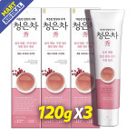 애경 2080 청은차 수 치약 120g 3입 : 빅딜마트