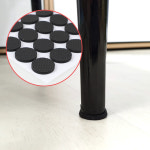 가구발고무스티커 바닥밀림방지패드 홈트기구설치발판 원형재단쿠션시트 28x4mm 30개 : 세모소상인