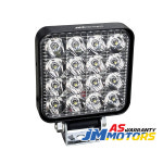 제이엠모터스 AS보증 LED서치라이트 미니 16구 사각집중형 JMS-MS48S LED 작업등 차폭등 후미등 화물차 해루질 집어등 경관등 자동차조명... 