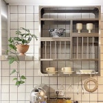 미드센츄리 모던 스테인리스 접시수납함 식기건조대 바구니 400x240x500 : 외국친구