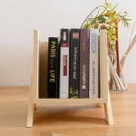 책상책꽂이1단 미니 원목데스크선반 스탠드 학습지책꽂이 : 한걸음한걸음더