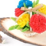 플레이콘 카네이션꽃바구니 5인 어린이집미술수업 어린이집만들기키트 플레이콘아트 미술활동 : 불빛상회 스토어