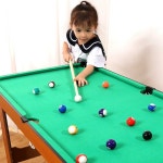 미니포켓볼 당구대 보드 소형 당구 스포츠 게임 접이식 나뭇결 (110cm) : 하송송