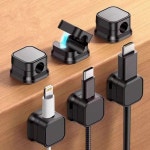 선정리 전선홀더 마그네틱 자석 케이블 고정 USB 전선정리 : 모모팜몰