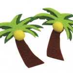 펠트 꾸미기 야자수 15개 접착펠트꾸미기 어린이집만들기키트 : 불빛상회 스토어