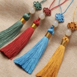 14.5cm 미니노리개 보자기포장 노리개 매듭 장신구 한복 악세사리 노리개 태슬 수술 : 애브리카트